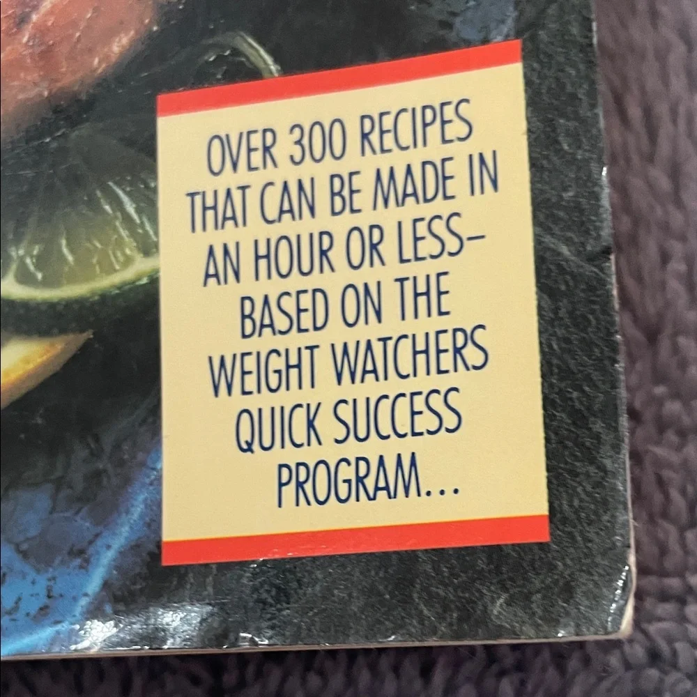 Vintage 80s Weight Watchers Quick Success Program Cookbook 300 Recipes